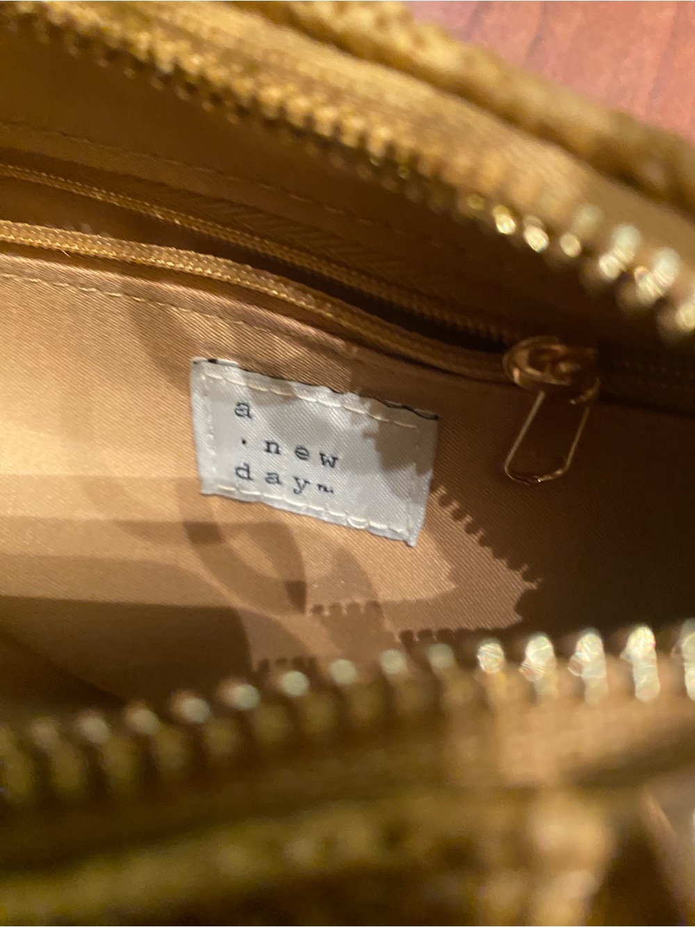 a new day Mustard Woven Ring-Handle Bag - Picture 2 of 5
